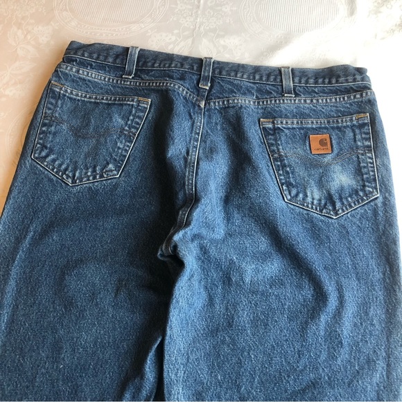 Carhartt Classic Relaxed-Fit Blue Jeans Denim Pants Men’s Size W42/L32 Casual - Picture 14 of 16